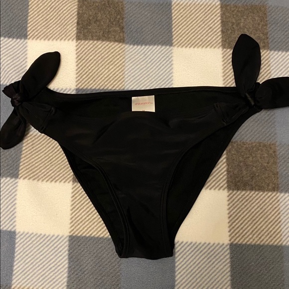 Exhilaration black bikini bottom